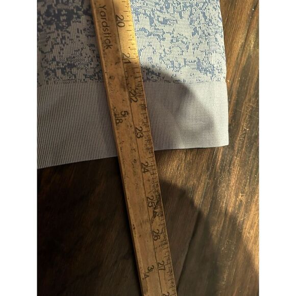 Lululemon Sz 4 Swiftly Breathe Long Sleeve - Floral Fauna Blue Linen Water Drop - Picture 3 of 6